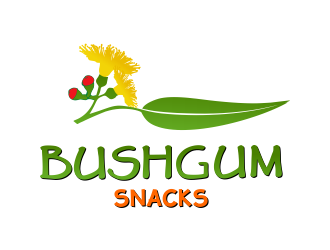 Bushgum Snacks logo design by aldesign