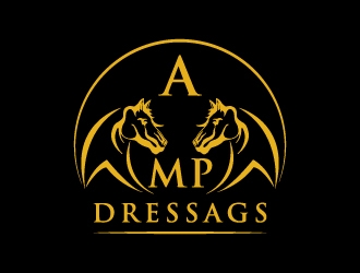 AMP Dressage logo design by twomindz