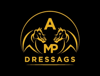 AMP Dressage logo design by twomindz