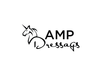 AMP Dressage logo design by logitec