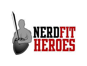 NerdFit Heroes logo design by beejo