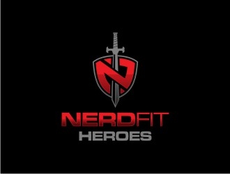 NerdFit Heroes logo design by sodimejo