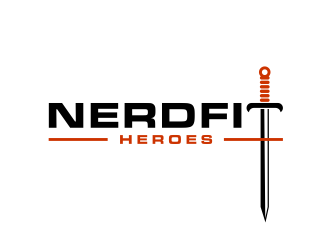 NerdFit Heroes logo design by ammad