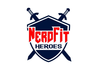 NerdFit Heroes logo design by Foxcody