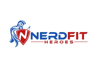 NerdFit Heroes logo design by shravya