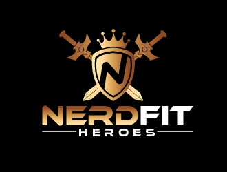 NerdFit Heroes logo design by shravya