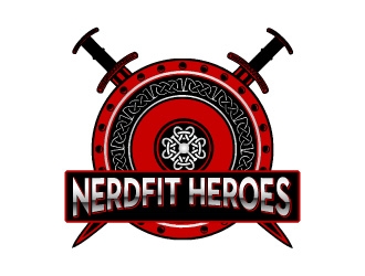 NerdFit Heroes logo design by AYATA