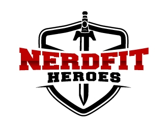 NerdFit Heroes logo design by uttam