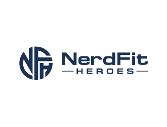 NerdFit Heroes logo design by superiors