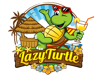 lazy turtle  logo design by haze