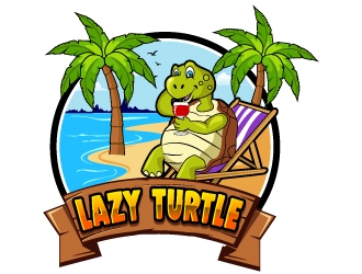 lazy turtle  logo design by uttam