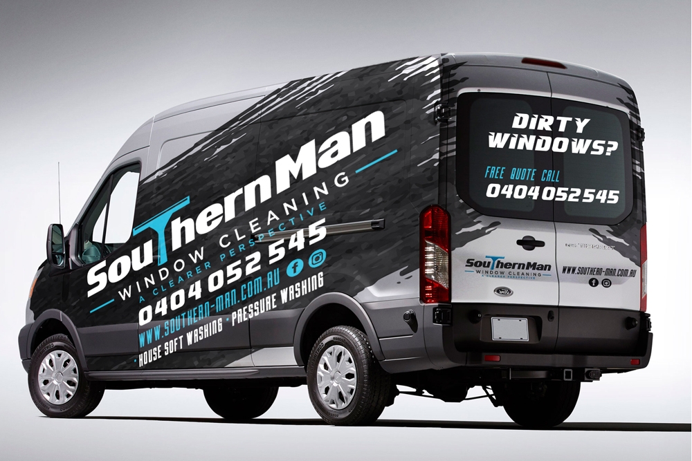 Southern Man Window Cleaning logo design by KHAI