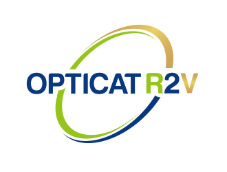 OptiCat R2V logo design by BeDesign