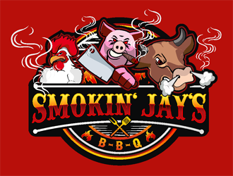 Smokin Jays BBQ logo design by coco