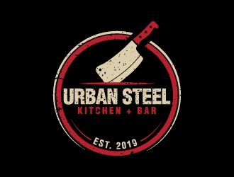 Urban Steel Kitchen   Bar logo design by Erasedink