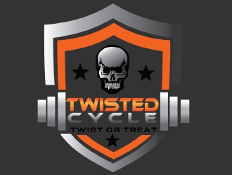 Twisted Cycle Twist or Treat logo design by AamirKhan