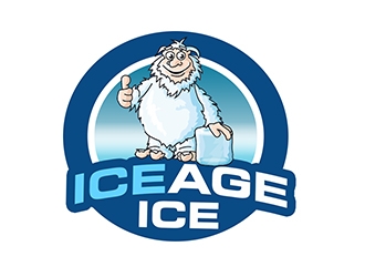 ice age ice logo design by PrimalGraphics