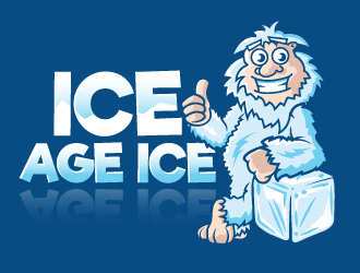 ice age ice logo design by ORPiXELSTUDIOS