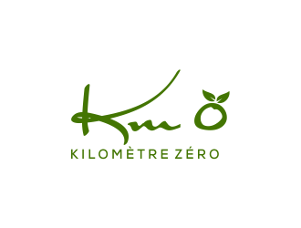 Km 0        Kilomètre zéro logo design by kopipanas