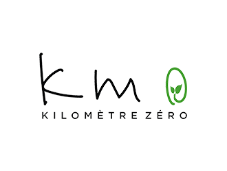 Km 0        Kilomètre zéro logo design by kurnia