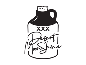 Desert Moonshine logo design by neonlamp