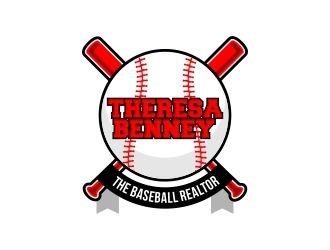 Theresa Benney - The Baseball Realtor logo design by Royan