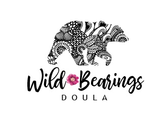 Wild Bearings Doula  logo design by Rachel