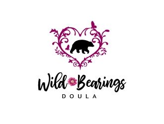 Wild Bearings Doula  logo design by Rachel
