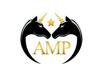 AMP Dressage logo design by kunejo