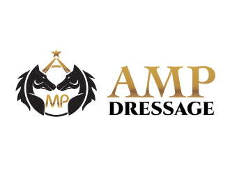 AMP Dressage logo design by enan+graphics