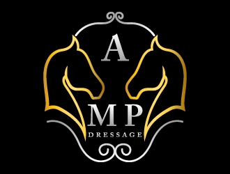 AMP Dressage logo design by MUSANG