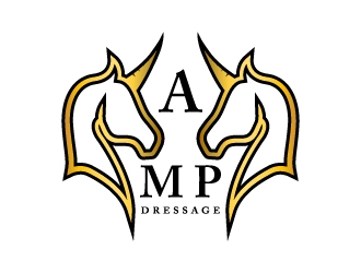 AMP Dressage logo design by MUSANG