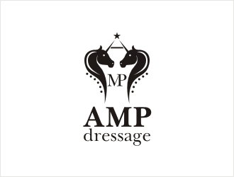 AMP Dressage logo design by bunda_shaquilla