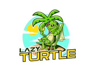 lazy turtle  logo design by mrdesign