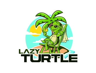 lazy turtle  logo design by mrdesign