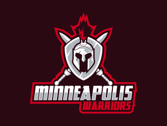 Minneapolis Warriors logo design by Kruger