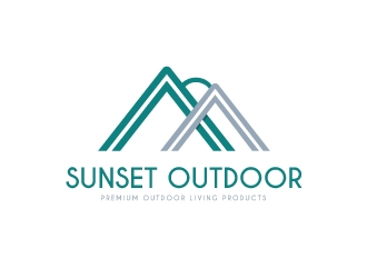 Sunset Outdoor logo design by 3design