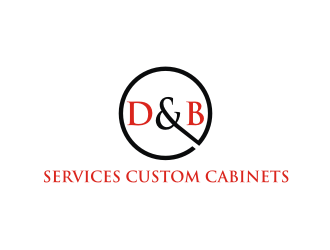 D & B SERVICES CUSTOM CABINETS logo design by Diancox