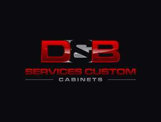 D & B SERVICES CUSTOM CABINETS logo design by Jhonb