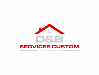 D & B SERVICES CUSTOM CABINETS logo design by Franky.