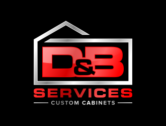 D & B SERVICES CUSTOM CABINETS logo design by Dakon