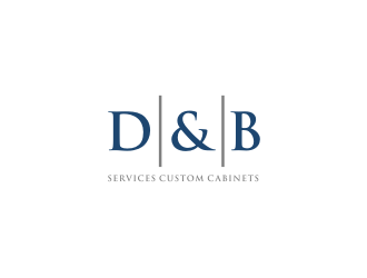 D & B SERVICES CUSTOM CABINETS logo design by bricton