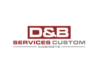 D & B SERVICES CUSTOM CABINETS logo design by bricton