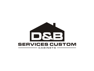 D & B SERVICES CUSTOM CABINETS logo design by bricton