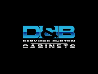 D & B SERVICES CUSTOM CABINETS logo design by wongndeso
