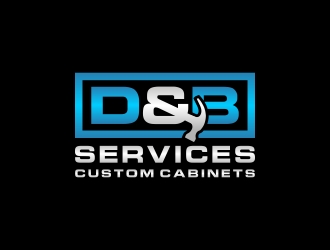 D & B SERVICES CUSTOM CABINETS logo design by CreativeKiller