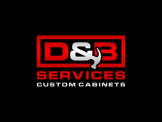 D & B SERVICES CUSTOM CABINETS logo design by CreativeKiller