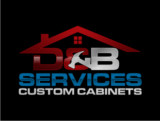 D & B SERVICES CUSTOM CABINETS logo design by BintangDesign