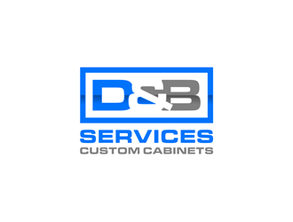 D & B SERVICES CUSTOM CABINETS logo design by alby