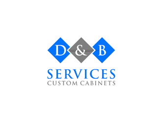 D & B SERVICES CUSTOM CABINETS logo design by alby
